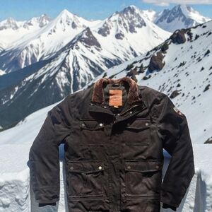 Roots Black Military Field Jacket Winter Coat